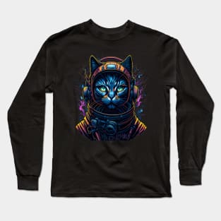 Space Suit Cat Long Sleeve T-Shirt